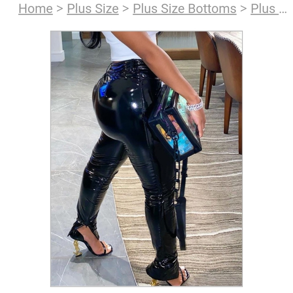Plus size Leather Pants